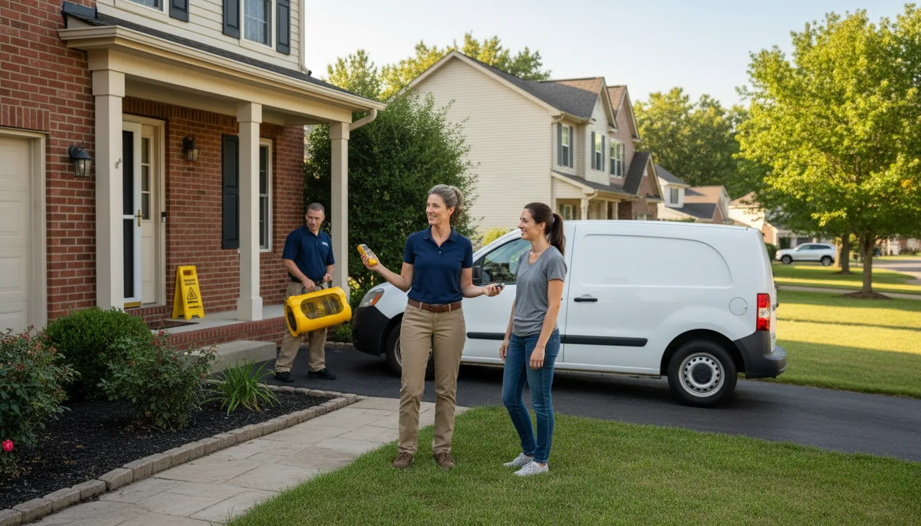 Residential water damage restoration in Mount Union, PA